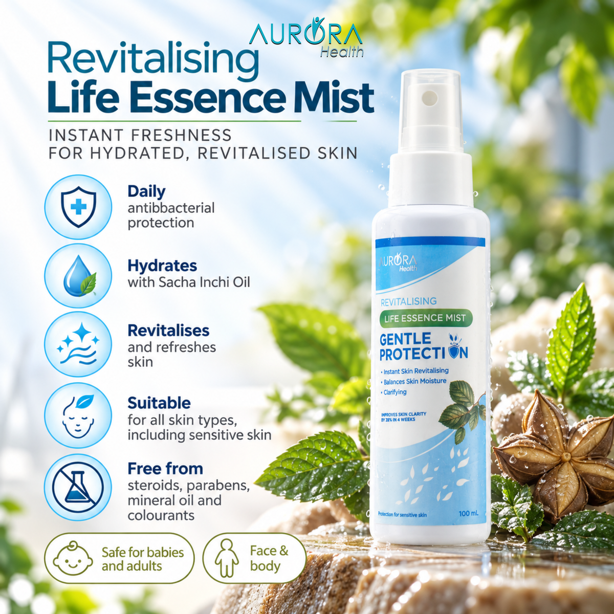 Aurora Revitalising Life Essence Mist 100ml