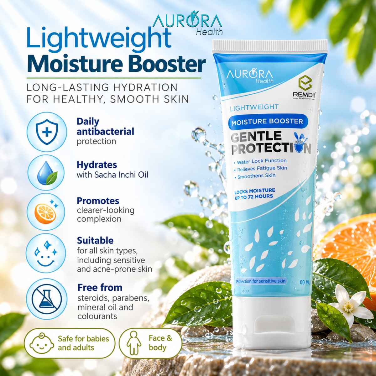 Aurora Lightweight Moisture Booster 60ml