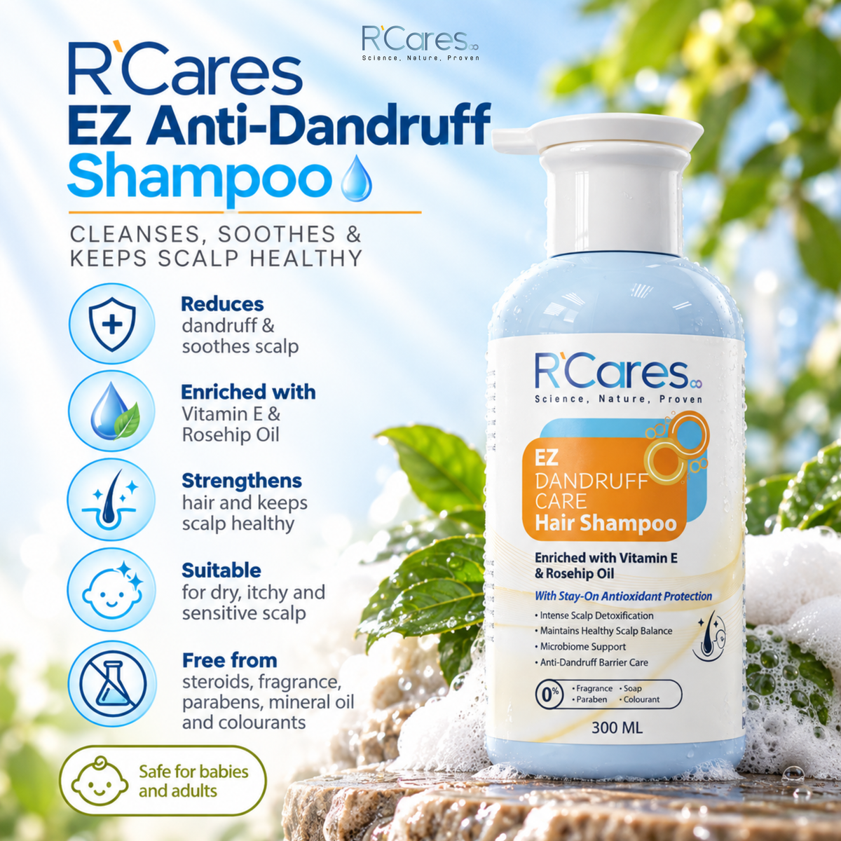 R’Cares EZ Anti Dandruff Shampoo 300ml