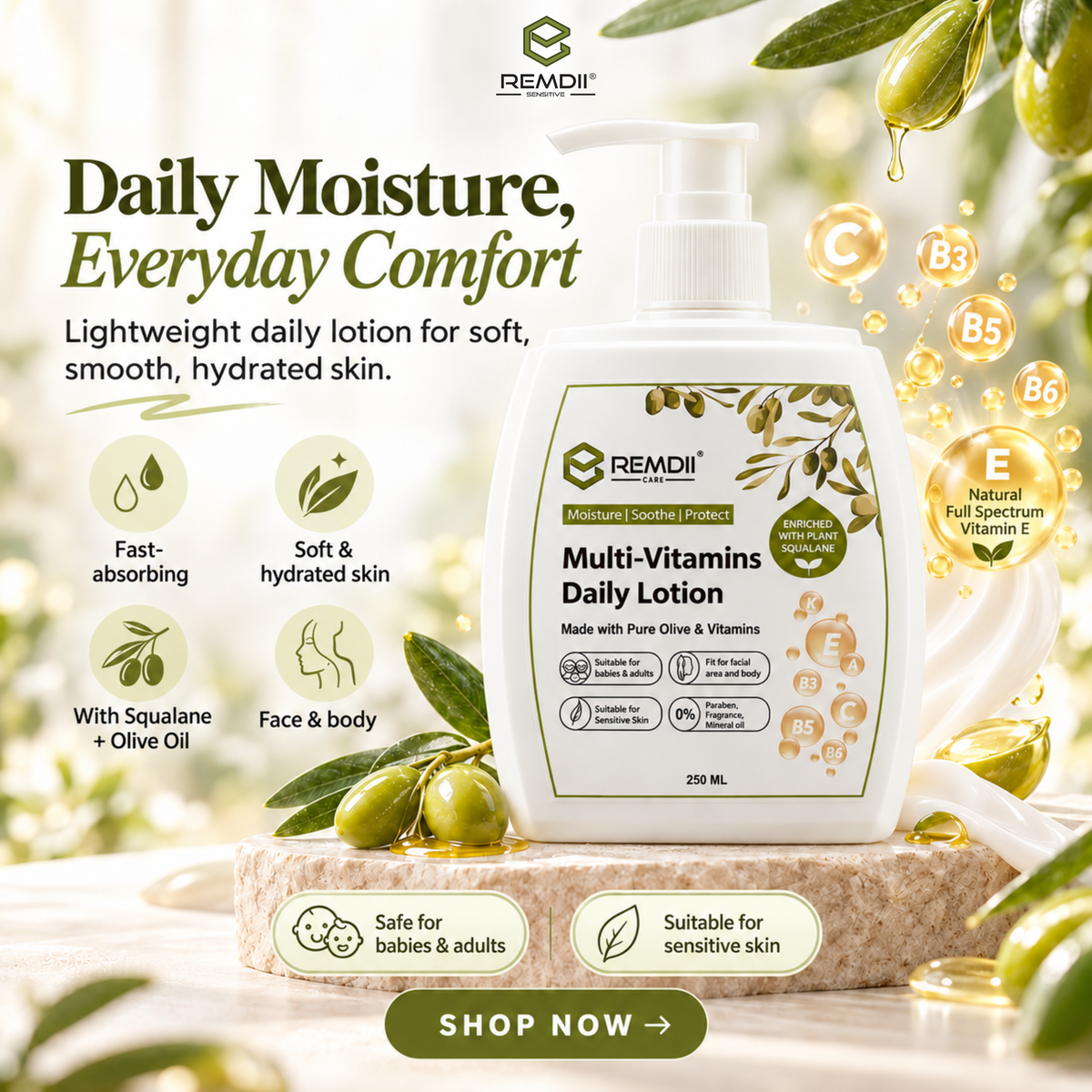 REMDII® Multi-Vitamins Daily Lotion