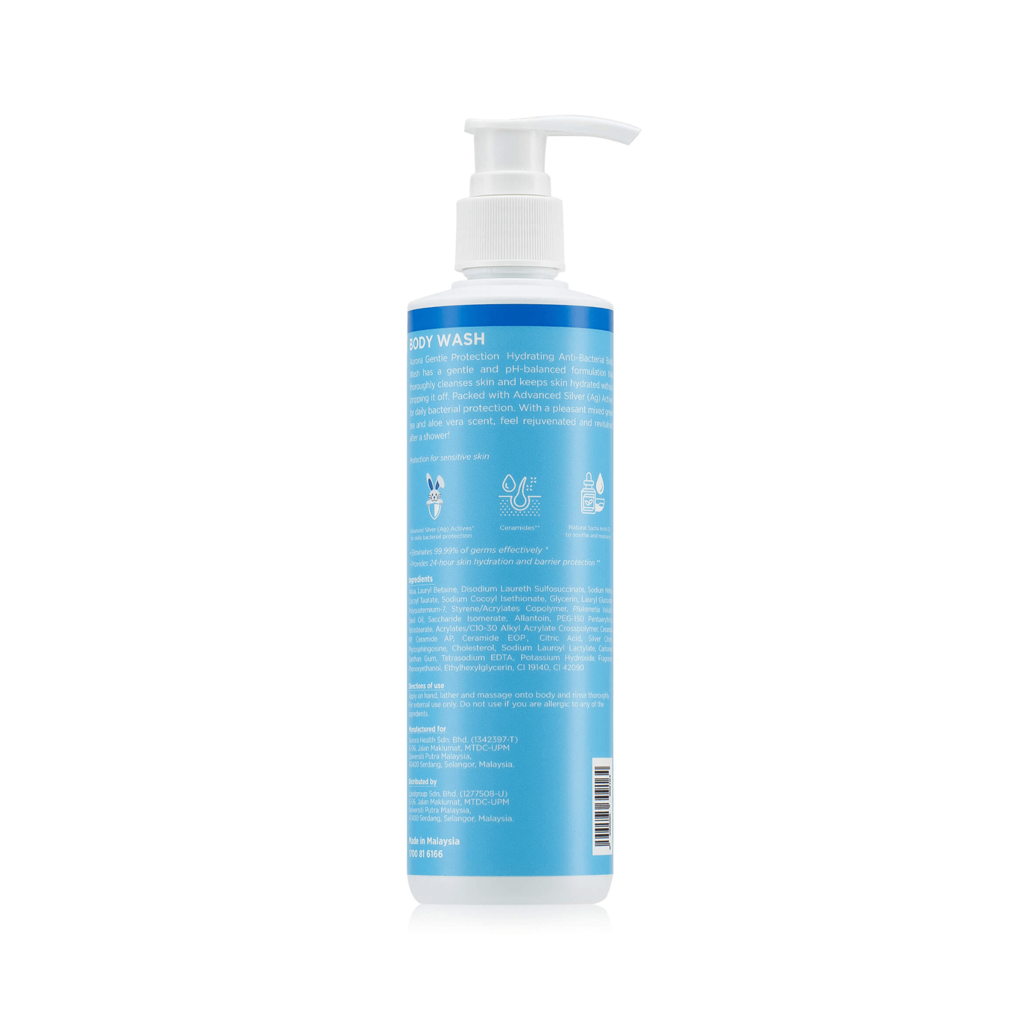 Aurora Hydrating Anti-Bacterial Body Wash 260ml