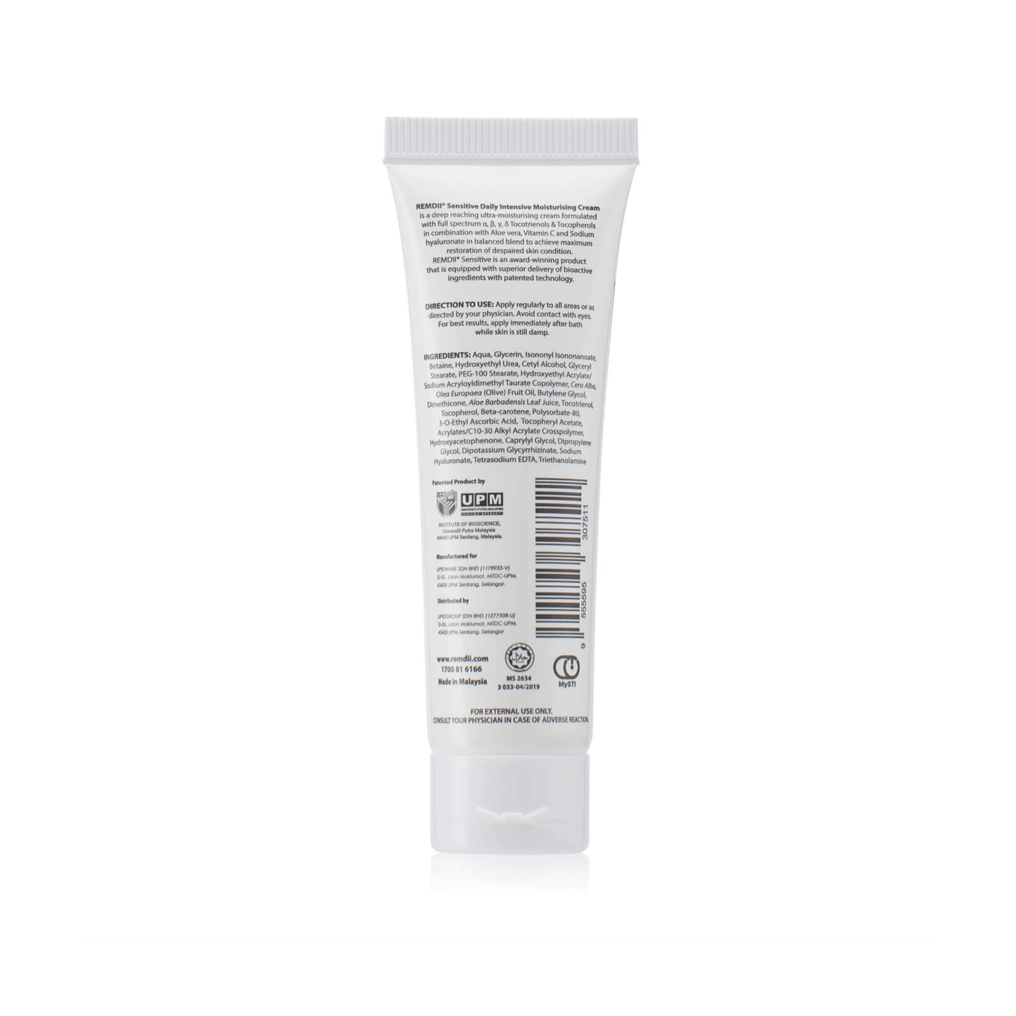 REMDII® Sensitive Daily Intensive Moisturising Cream