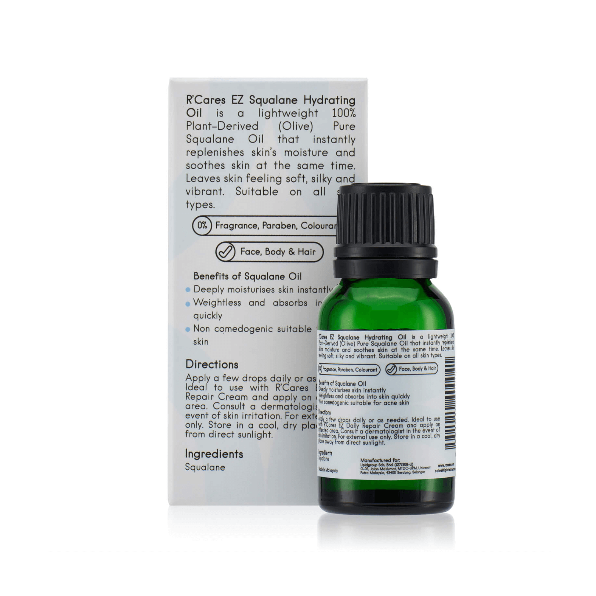 R’Cares EZ Squalane Hydrating Oil 10ml